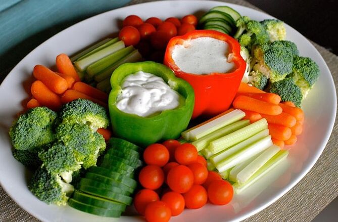 Vegetables for a diet